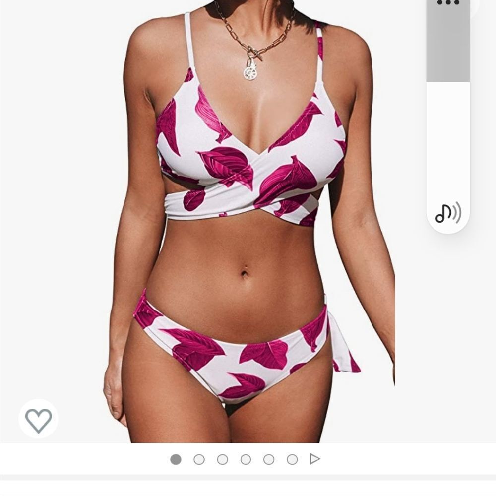 Cupshe Tie Low Rise Cut Out Bikini Swimsuit